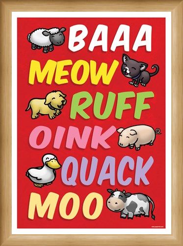 Framed Framed Animal Sounds - Cute Animal Language