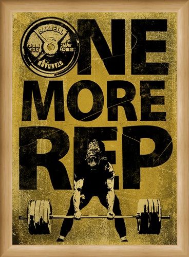 Framed Framed Don't Give Up - One More Rep