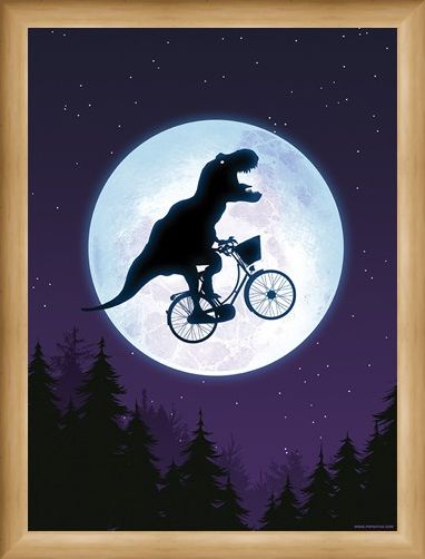 Framed Framed E.T-Rex Mini Poster - E.T Humour
