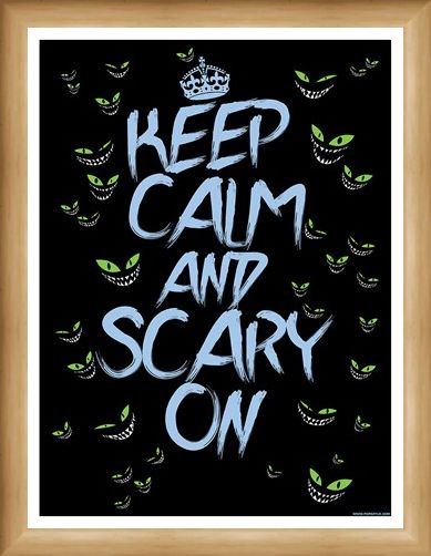 Framed Framed Keep Calm & Scary On Mini Poster - Keep Calm
