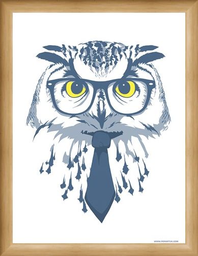Framed Framed The Sage Mini Poster - Animal Humour