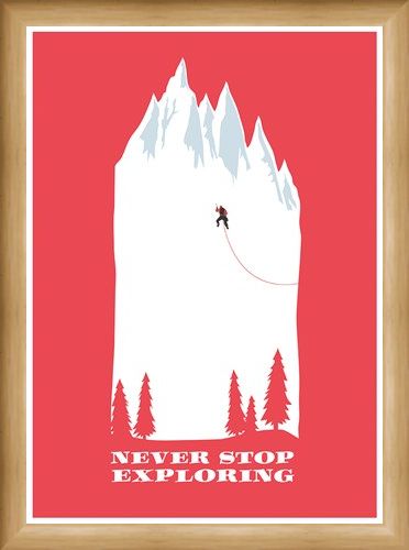 Framed Framed Make Everyday An Adventure - Never Stop Exploring