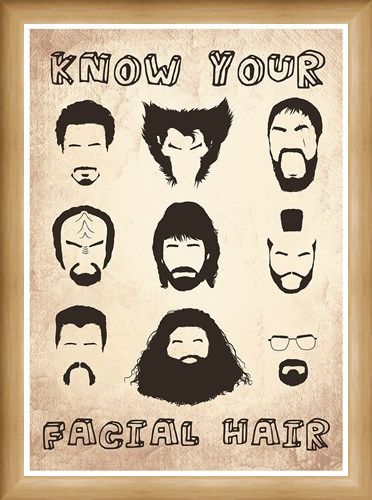 Framed Framed Know Your Facial Hair - Iconic Beards