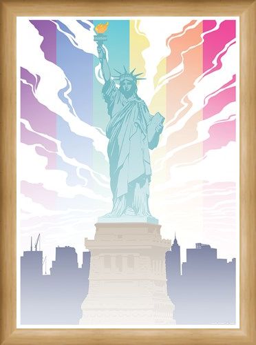 Framed Framed Lady Liberty - Pride