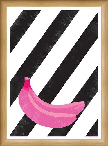 Framed Framed Banana Bunch - Pop Art Plantain