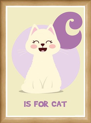 Framed Framed C...is for Cat - Animal Alphabet