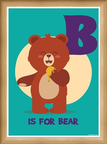 Framed Framed B...Is For Bear - Animal Alphabet