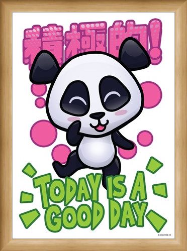 Framed Framed Today Is A Good - Handa Panda