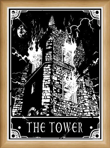 Framed Framed The Tower - Deadly Tarot