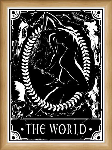 Framed Framed The World - Deadly Tarot