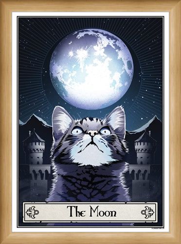 Framed Framed The Moon - Deadly Tarot Felis