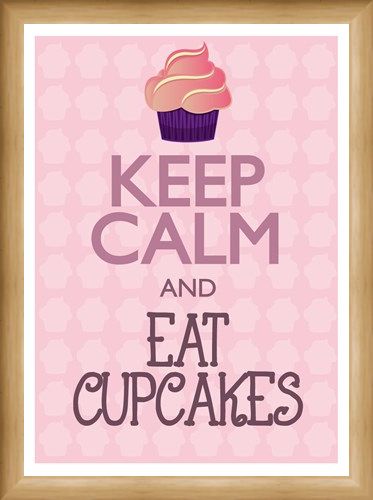 Framed Framed Keep Calm & Eat Cupcakes - Keep Calm & Carry On