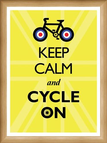 Framed Framed Keep Calm & Cycle On - Keep Calm & Carry On
