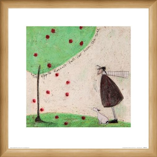 Framed Framed The Apple Doesn't Fall Far From The Tree - Sam Toft