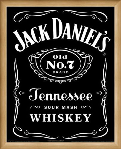 Framed Framed Classic Logo - Jack Daniels