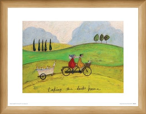 Framed Framed Taking the Ducks Home - Sam Toft