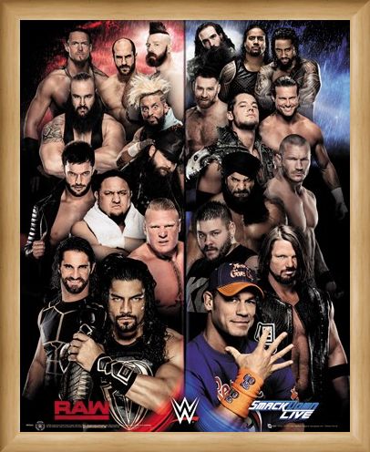 Framed Framed Raw VS Smackdown - WWE