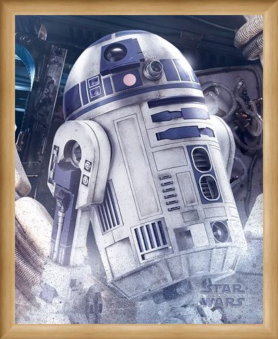 Framed Framed R2-D2 Droid - Star Wars The Last Jedi