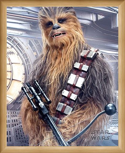 Framed Framed Chewbacca Bowcaster - Star Wars The Last Jedi