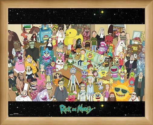 Framed Framed Cast - Rick and Morty