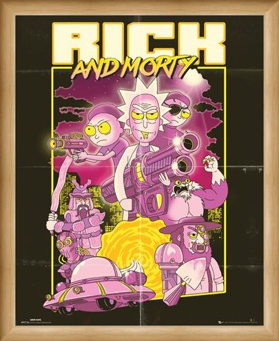 Framed Framed Action Movie - Rick and Morty