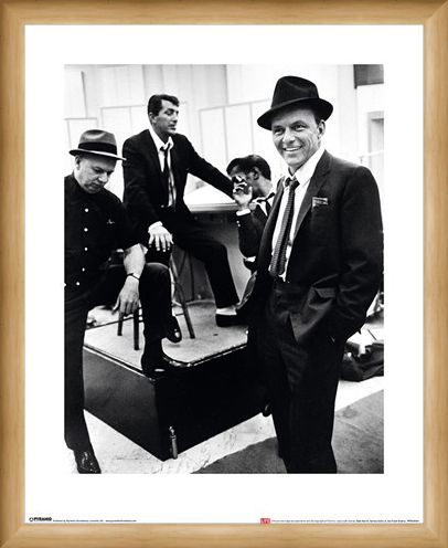 Framed Framed Dean Martin, Sammy Davis Jr. and Frank Sinatra - Time Life