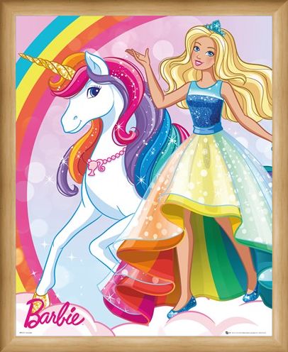 Framed Framed Unicorn - Barbie