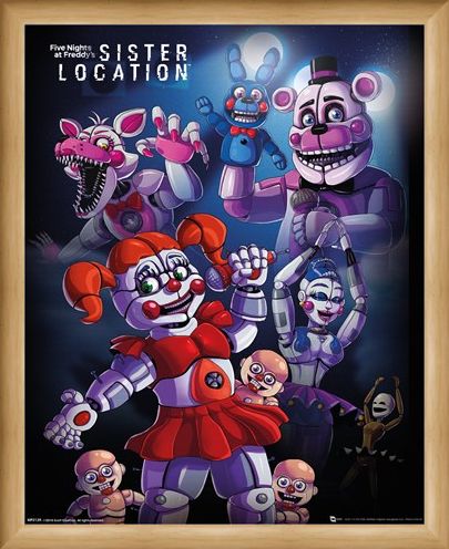 Framed Framed Sister Location Group - Five Nights at Freddy's