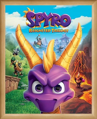 Framed Framed Game Cover Art - Spyro