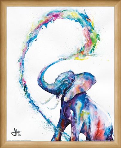 Framed Framed Elephant - Marc Allante