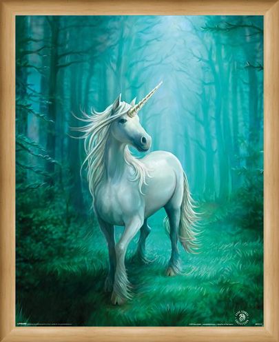 Framed Framed Forest Unicorn - Anne Stokes