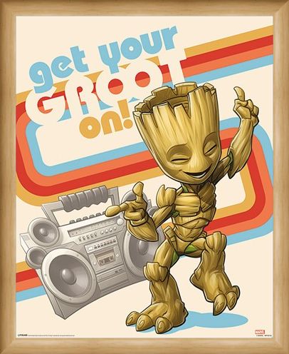Framed Framed Get Your Groot On - Guardians of the Galaxy Vol. 2
