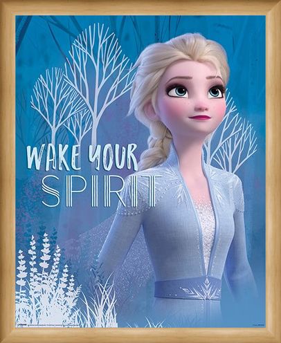 Framed Framed Wake Your Spirit Elsa - Frozen 2