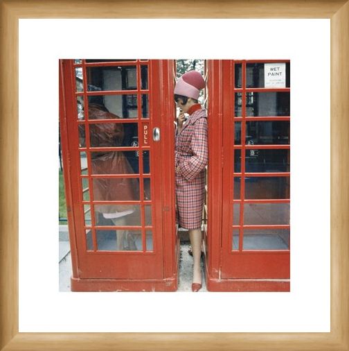 Framed Framed Phone Box - London 1963