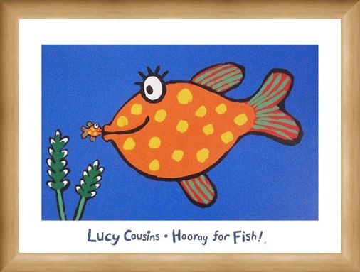 Framed Framed Hooray for Fish! - Lucy Cousins