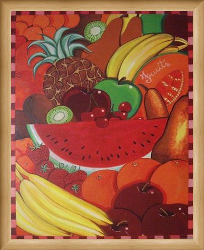 Framed Framed Fruit - G Servello