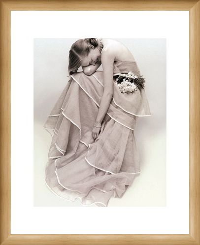 Framed Framed Tiered Evening Dress, March 1951 - Norman Parkinson