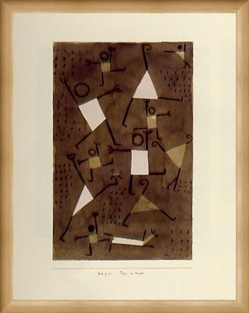 Framed Framed Dancing From Fear - Paul Klee