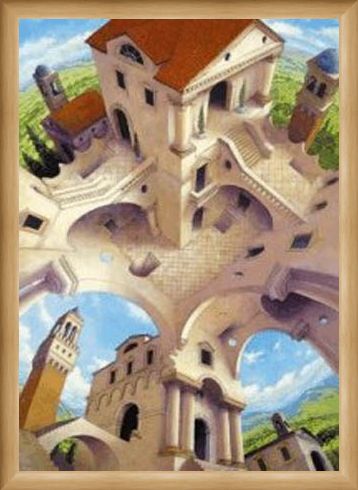 Framed Framed Temple of Possibilities - Impossible