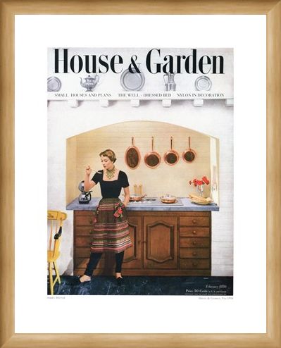 Framed Framed House and Garden, February 1950 - Herbert Matter