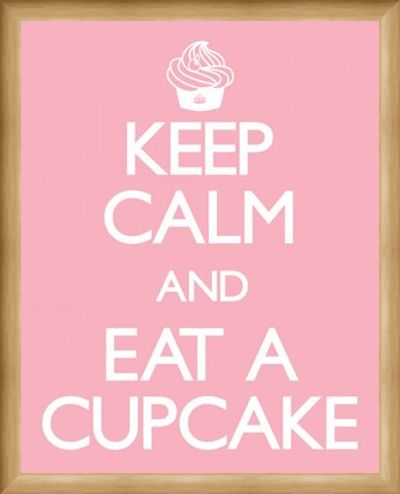 Framed Framed Keep Calm and Eat a Cupcake - Keep Calm and Carry On