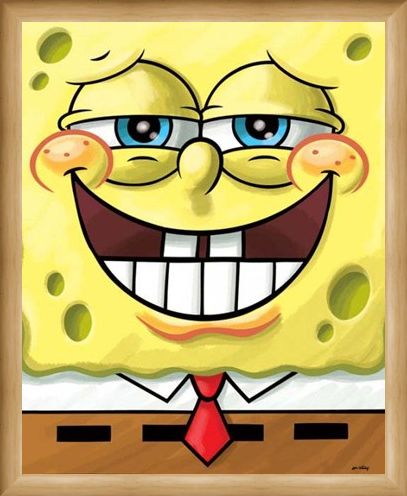 Framed Framed Cheeky Grin - Spongebob Squarepants