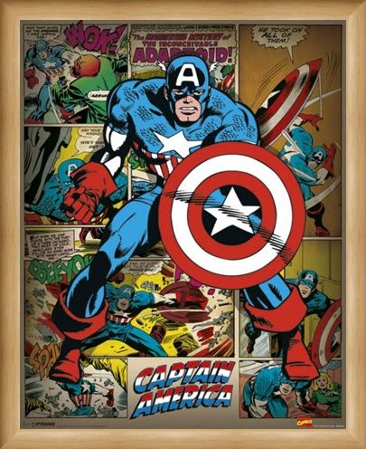 Framed Framed He Took On All Of Them! - Captain America