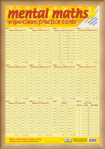 Framed Framed Mental Maths - Wipe Clean Practice Cards