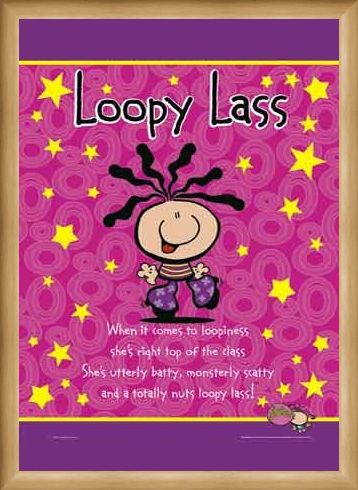 Framed Framed Loopy Lass - Bubblegum Character