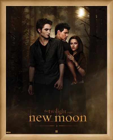 Framed Framed Bella with Edward and Jacob - Who will she choose in the Twilight Saga?