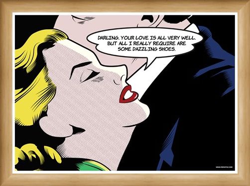 Framed Framed Some Dazzling Shoes - Pop Art