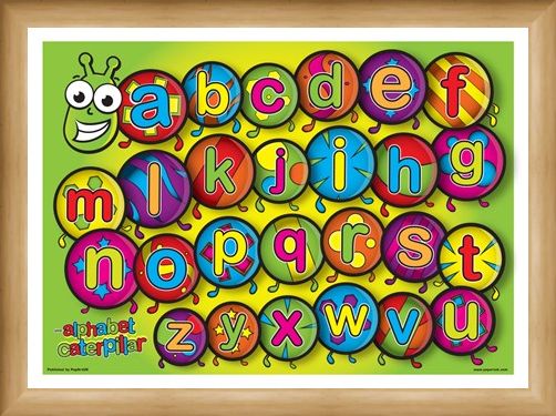 Framed Framed The Alphabet Caterpillar - Learn the Alphabet in Style