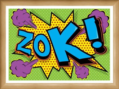 Framed Framed Zok! - Pop Art Explosion