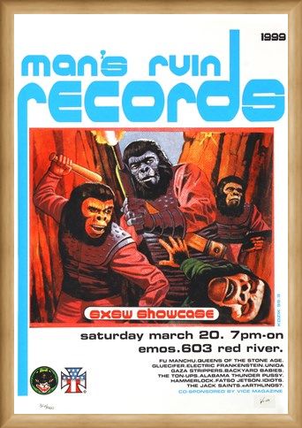 Framed Framed Man's Ruin Records SXSW Promo - Frank Kozik